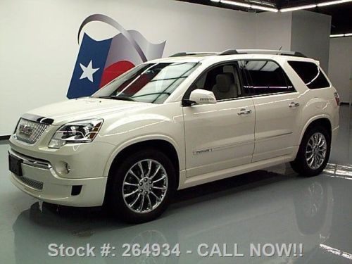 2011 gmc acadia denali awd dual sunroof nav 20&#034; wheels! texas direct auto