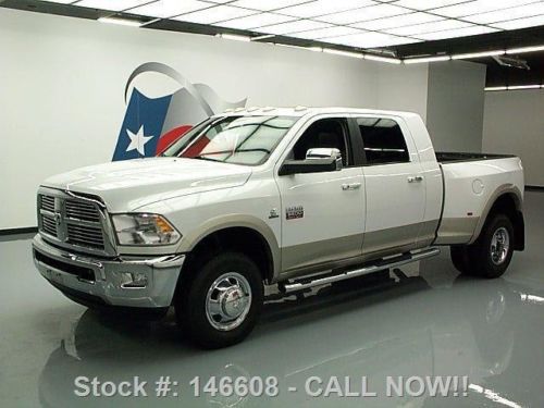 2010 dodge ram 3500 laramie mega 4x4 diesel drw nav 65k texas direct auto