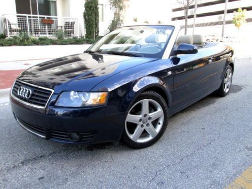 2005 audi a4 3.0 convertible cabriolet  premium package 30k miles