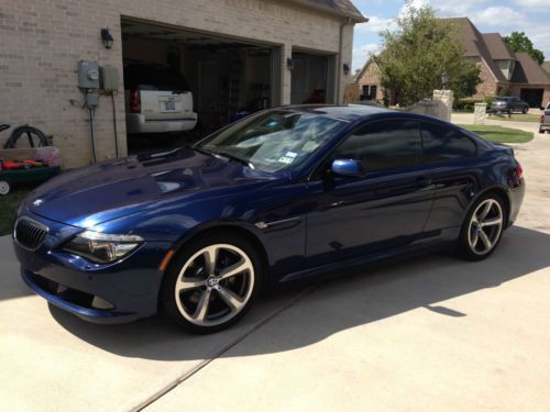 650i low miles blue, coupe, 100000 mile bmw extended warranty, gorgeous