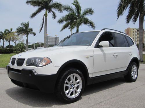 Florida low 104k x3 2.5i awd automatic  white on beige alloys super nice!