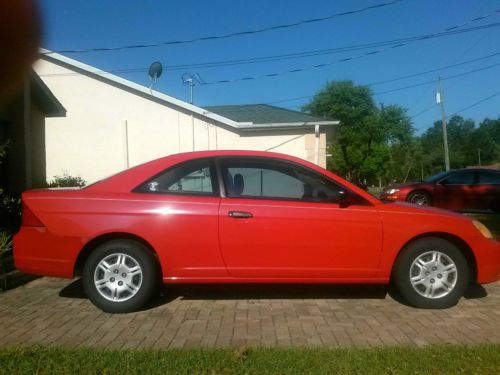 2001 honda civic lx red