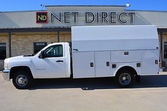 09 4wd 14ft stahl service body duramax auto 53k mi net direct auto sales texas