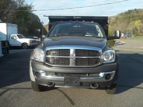 2008 dodge ram 5500 cummins diesel dump truck 11ft body 4x4 6 speed manual