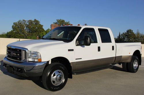 2002 ford f350 crew drw lariat 7.3l diesel 59k original mile 4x4 mint no reserve