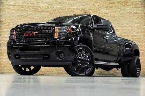 2012 gmc sierra 3500 denali! 1ownr! navigation! rear camera! blackd out! 24s!