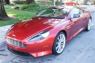 2013 aston martin db9 demo,volcano red/tan,msrp$206940