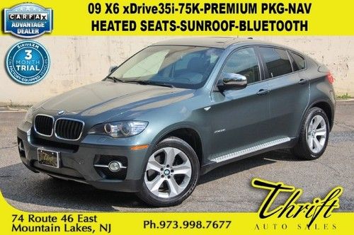 09 x6 xdrive35i-75k-premium pkg-nav-heated seats-sunroof-bluetooth