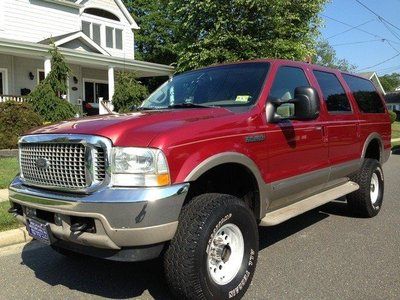 Limited suv excursion lifted mint leather red finance carfax