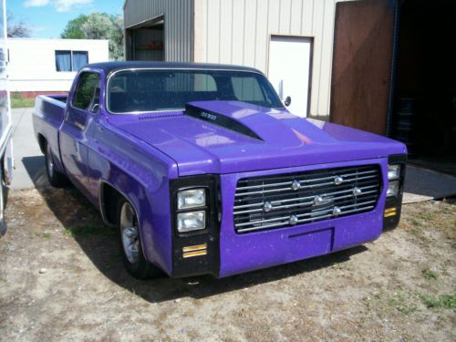 79 chevrolet c-10, sb, chopped, full custom, 383 stroker, auto, posi, freshened