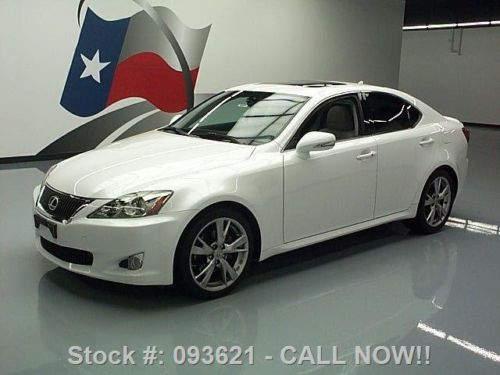 2009 lexus is250 paddle shift sunroof leather 43k miles texas direct auto