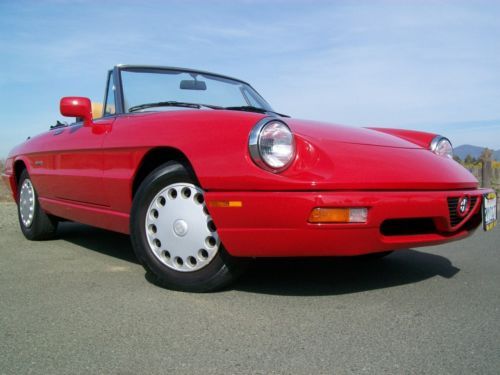 1991 alfa romeo spider veloce convertible 2-door 2.0l