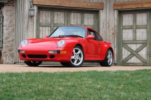 1997 porsche 993 twin turbo red/tan low low miles fully serviced! road racer