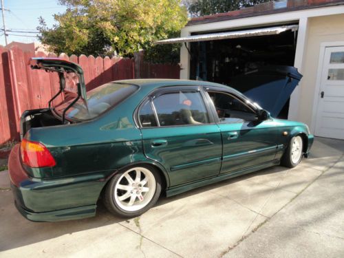 Custom 2000 honda civic sedan low miles &amp; clear title in hand