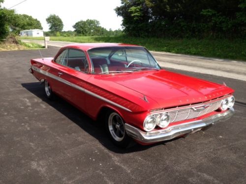 61 chevrolet impala  2 door hardtop bubble top 327 auto