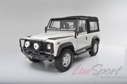 1997 land rover defender 90 open top alpine white serviced no rust 64k pristine!