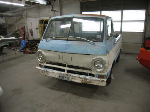 1969 dodge a100 pick-up, 5 window, mopar, v8, cab-over, solid body, ansen wheels