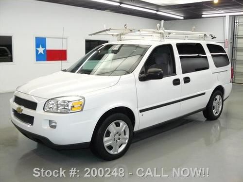 2008 chevy uplander cargo van shelving ladder rack 44k texas direct auto