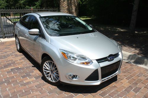 2012 ford focus sel sedan 4-door 2.0l no reserve. leather/sensor/sync/rebuilt