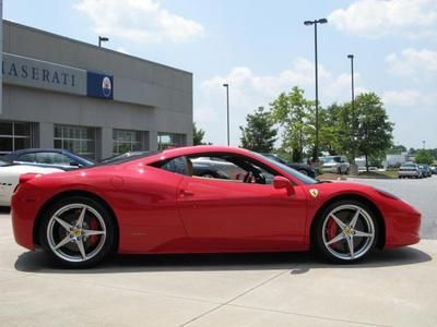 2010 ferrari 458 italia coupe like new! power daytona seats with black inserts