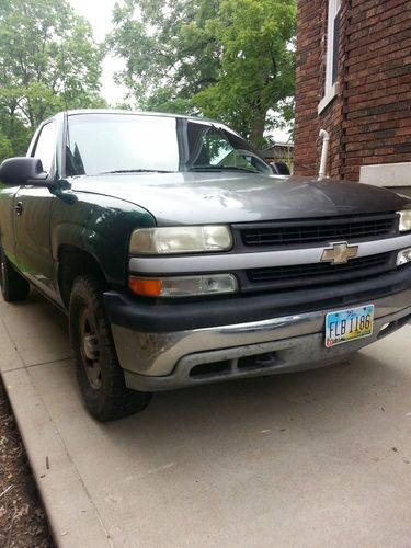 1999 chevrolet silverado z71 1500 4x4 single cab long bed hitch a/t mud tires