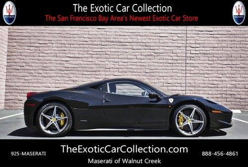 2011 ferrari 458 italia msrp $323,000+ nero over nero