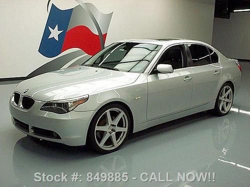 2004 bmw 525i sunroof leather nav xenons 20" wheels 64k texas direct auto