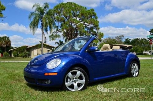 2007 volkswagen new beetle convertible**cold weather pack**homelink**fla car**