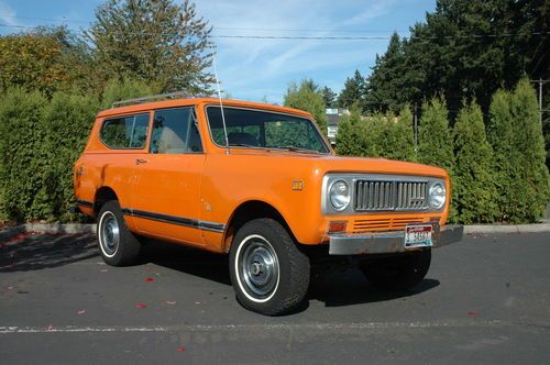 1974 international scout ii project no rust no reserve