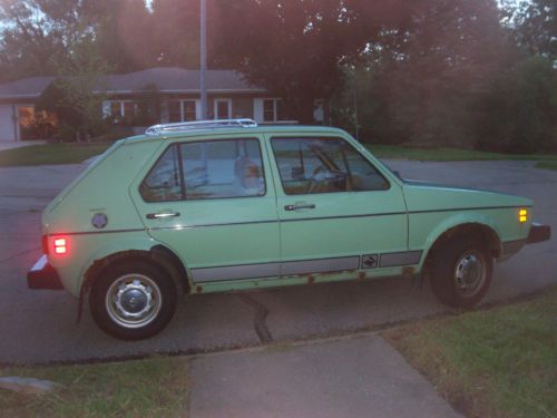 Vintage mountain green volkswagen rabbit!