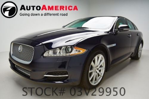 2012 jaguar xj dark blue navigation one 1 owner low miles sedan autoamerica