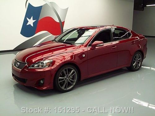 2011 lexus is250 f sport htd seats sunroof xenons 7k mi texas direct auto