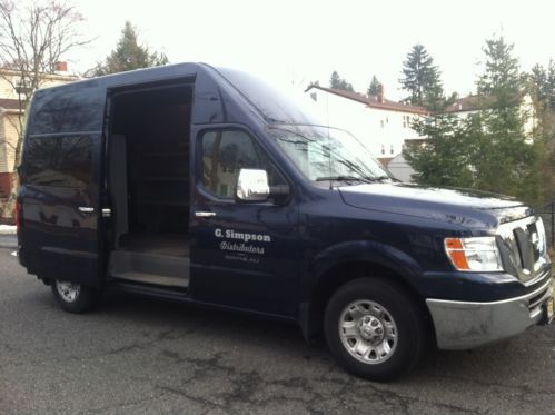 2012 nissan nv high top 2500 hd v8,5.6 liter, dark blue,low miles