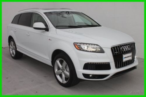 2013 audi q7 3.0l turbo quattro s-line prestige w/nav/panoroof/3rd row/low miles