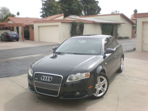 2008 audi a4 s-line sedan 4-door 2.0l black exterior &amp; black leather interior