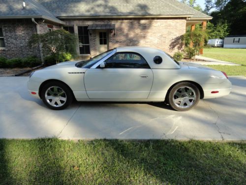 2002 ford tunderbird t bird low miles clean car no reserve both tops premium pkg