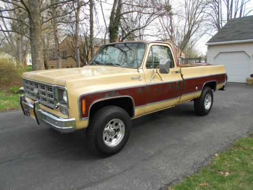 1978 chevrolet silverado 20 4x4  camper special original survivor