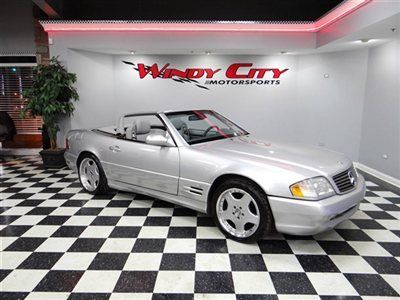 2001 mercedes benz sl600 v12 roadster-1 owner-amg sport pkg-hardtop-72k-gorgeous