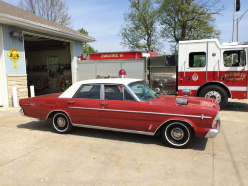 1966 ford galaxie fire chief car. police