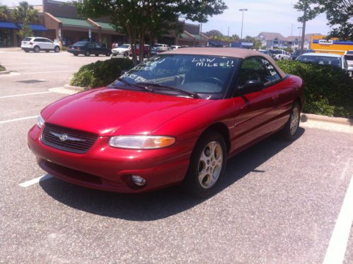 1999 chrysler sebring - low miles -  jxi convertible 2-door 2.5l