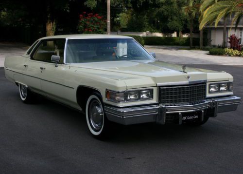 Elegant original low mile survivor -1976 cadillac sedan de ville - 38k orig mi