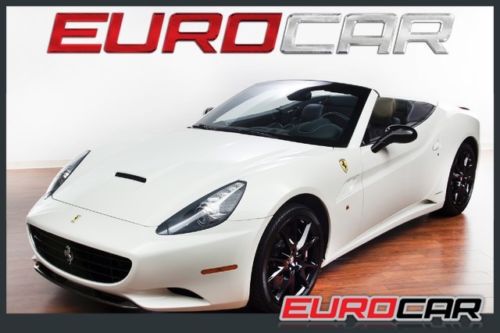 Ferrari california carbon fiber diffuser black calipers white diamond stitching