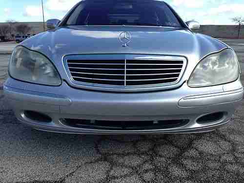 Purchase used 2002 Mercedes-Benz S-Class - Clean -Silver - Black in ...