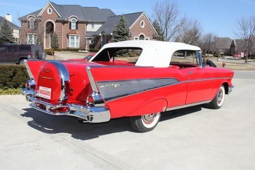 1957 bel air convertible restored gorgeous continental