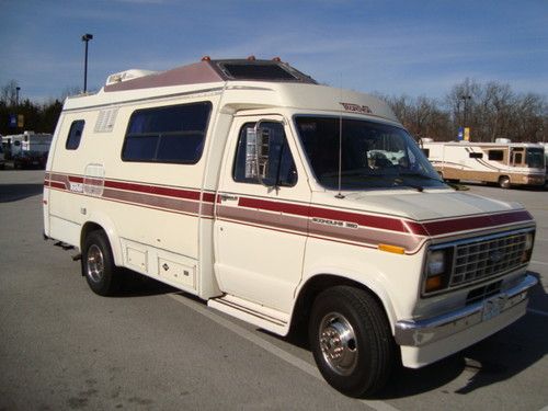 1989 ford 350 econoline transvan rv camper class b gasoline clean motorhome