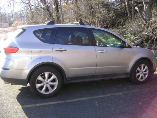 Subaru tribeca 2007 silver gray leather v6 3.0l ltd