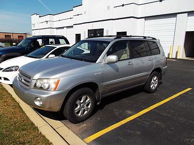 2002 highlander limited v6 4wd lthr roof 1 0wner as is no reserve