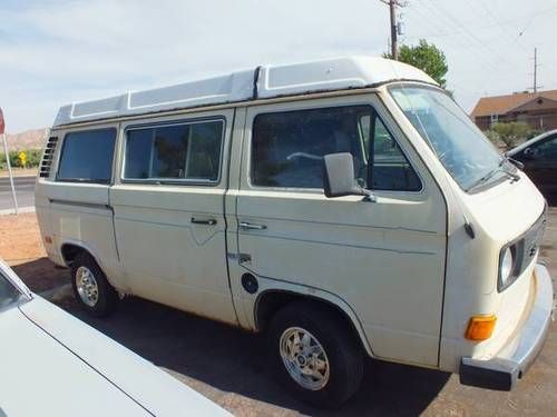 1981 vw vanagon camper van westy westfalia 2.0 volkswagon no reserve