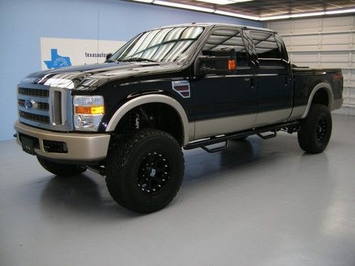 We finance!!!  2008 ford f-250 king ranch 4x4 powerstroke diesel auto lift kit!!