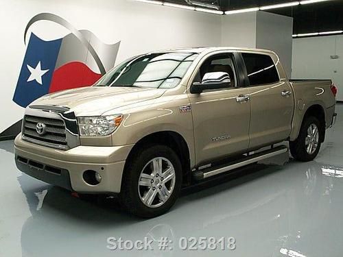 2007 toyota tundra ltd crewmax 4x4 sunroof nav 20's 72k texas direct auto